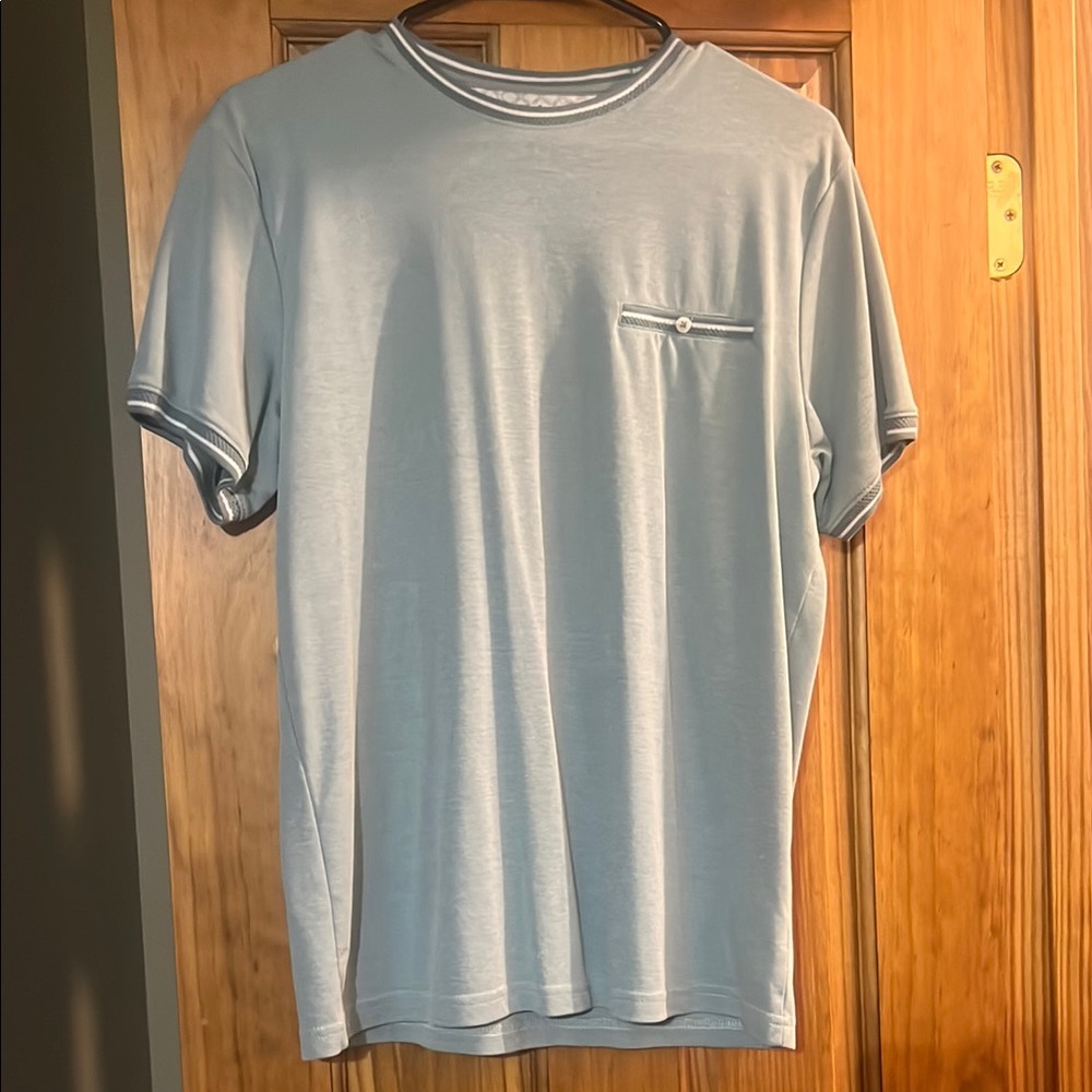 Denim & Flower Light Blue Short Sleeve Tee
